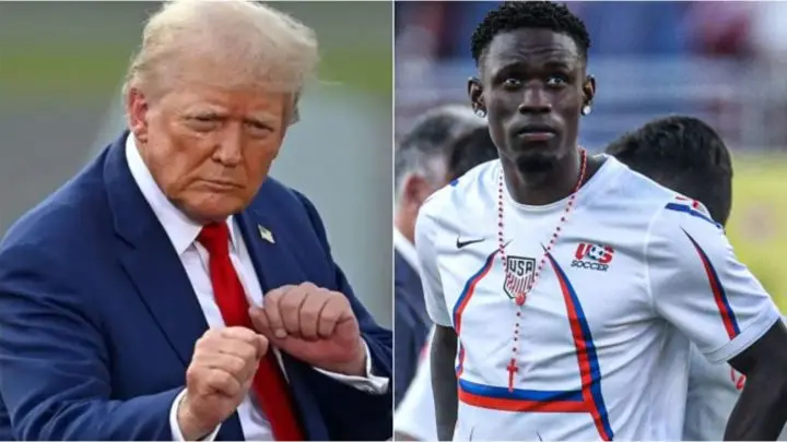 Donald Trump confirmó que llamó a la FIFA para pedir la anulación de la roja a Balogun
