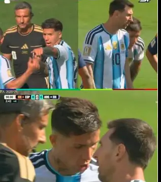 Enzo Fernández fue expulsado en el cierre de la final ante España y Messi estalló contra Cucurella