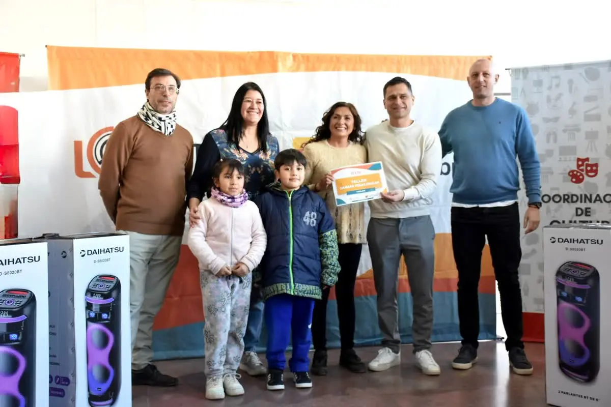 Trelew: Lotería del Chubut entregó equipos de sonido para fortalecer los talleres culturales en los barrios