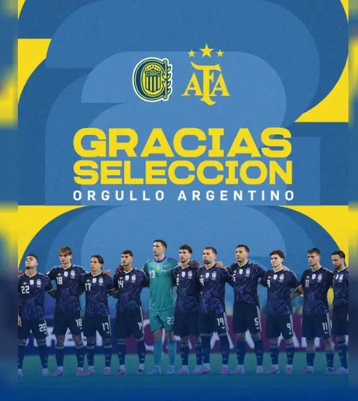Polémica en redes: Rosario Central borró a Messi en un posteo para la Selección y fue destrozado por los hinchas