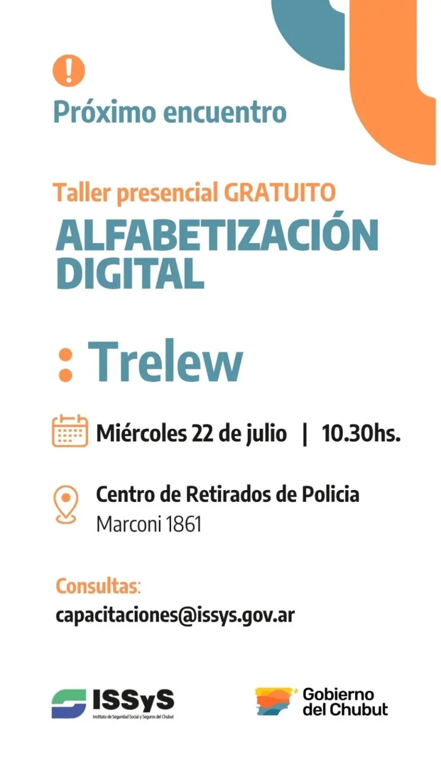 Capacitación institucional: El ISSyS reprogramó el taller de Alfabetización Digital en Puerto Madryn