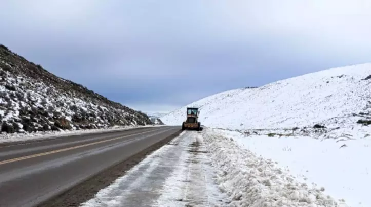El SMN emitió una alerta amarilla por nevadas en la cordillera de Chubut para este jueves 6 de agosto