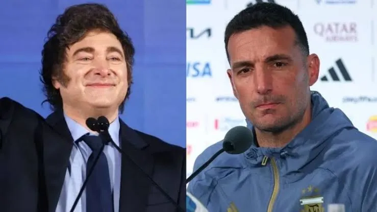 «Podría enseñar liderazgo»: Milei destacó el liderazgo de Scaloni y expresó su deseo de conocerlo