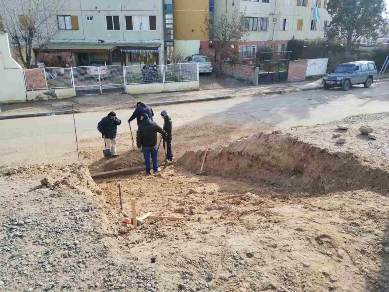 El Municipio de Trelew ejecuta obras en el barrio Constitución