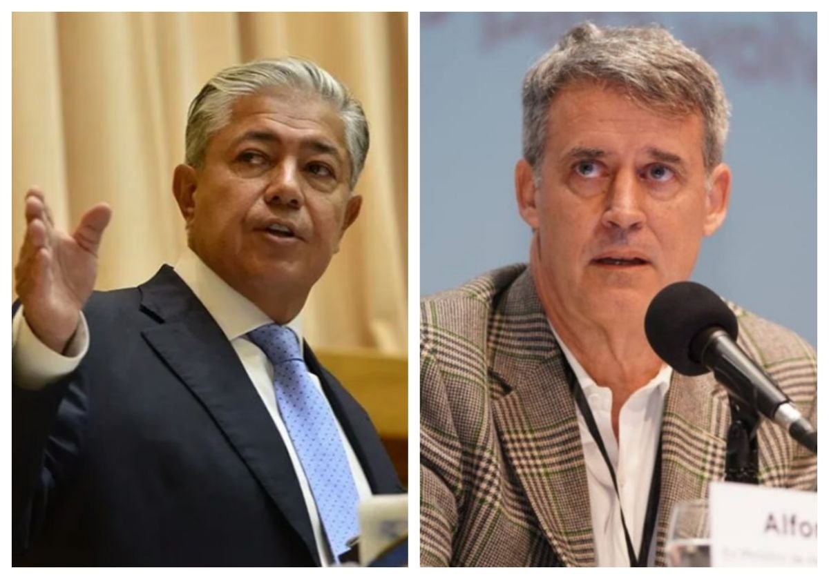 Vaca Muerta: Rolando Figueroa cruzó a Prat-Gay y defendió el derrame económico en Neuquén gobernador de Neuquen Rolando Figueroa y el exministro de Economia Alfonso Prat-Gay