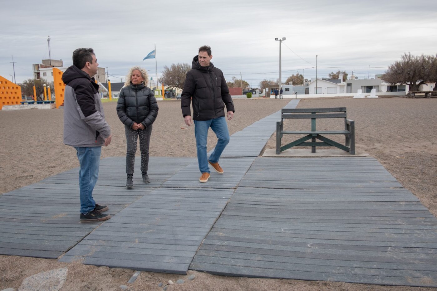 Inauguraron la ampliación de la pasarela accesible en Playa Unión