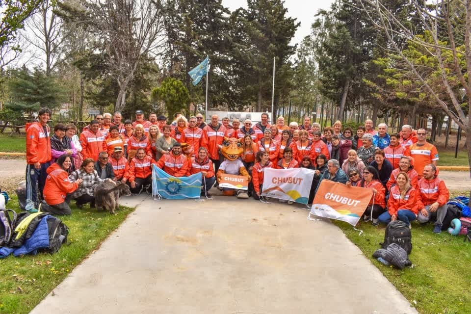 Integrantes de la delegación de Chubut para los Juegos Nacionales