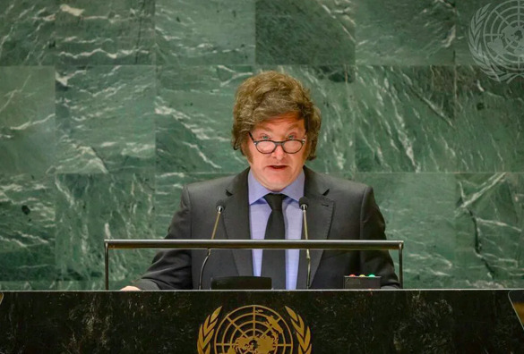 Milei en la ONU: férrea defensa a Israel y estocada a Brasil
