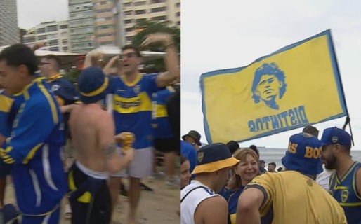 “Tenemos mucha fe”: multitudinario banderazo de Boca en Copacabana antes de la semifinal con Vasco da Gama