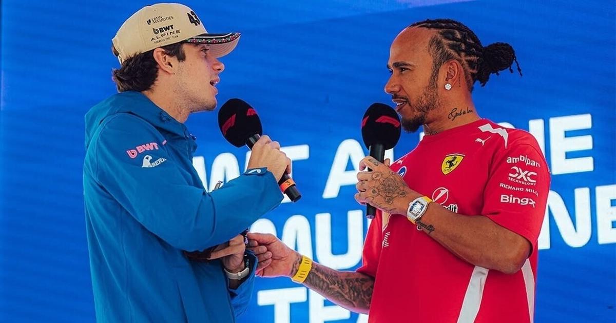 Franco Colapinto sorprendió a Lewis Hamilton con el mate en México Franco Colapinto sorprendió a Lewis Hamilton con el mate en México
