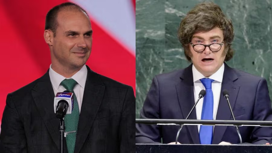 Javier Milei viajará a Washington para compartir un evento con Eduardo Bolsonaro previo al balotaje en Brasil