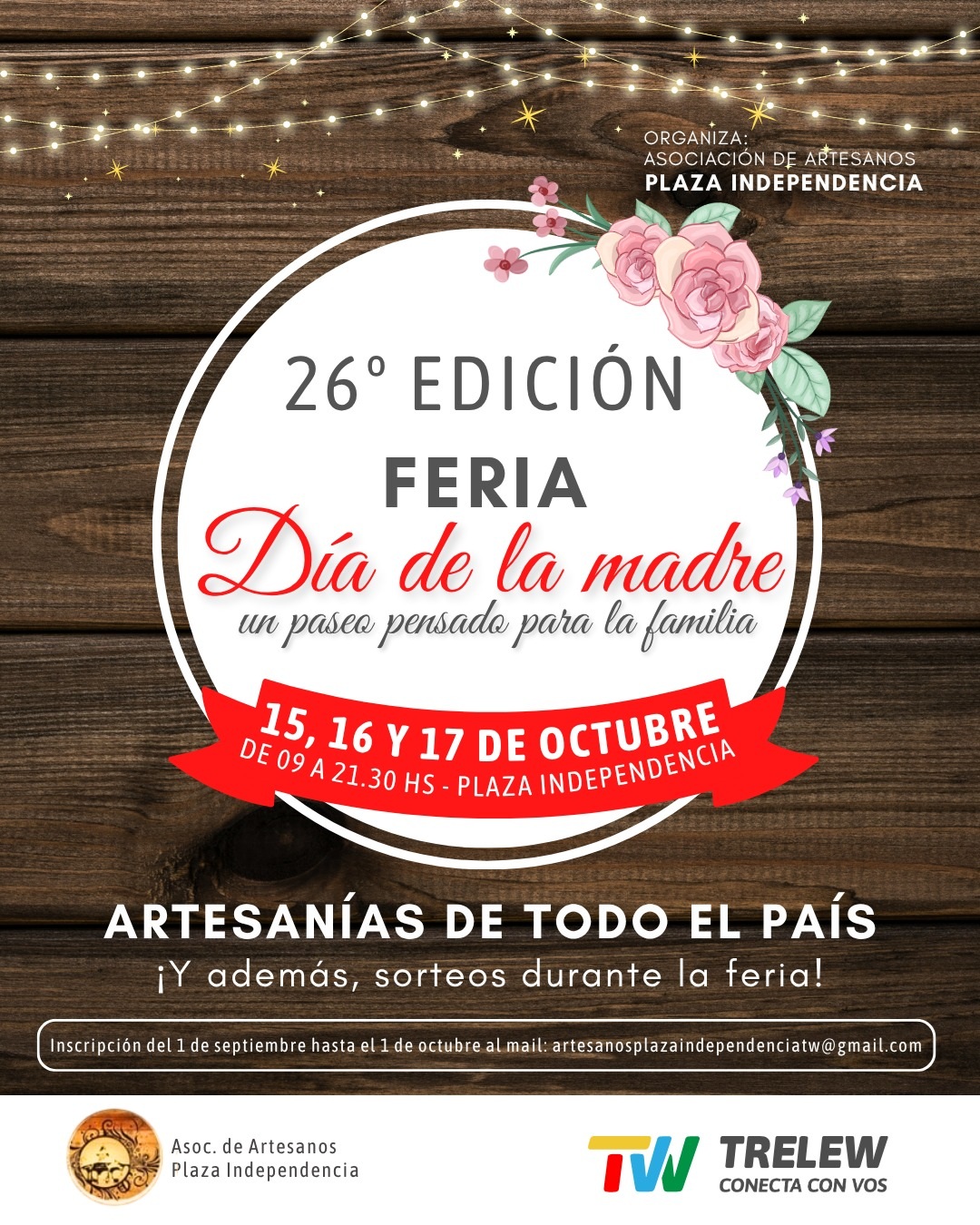 Trelew inaugura este jueves una nueva edición de la Feria de Artesanos “Día de la Madre”