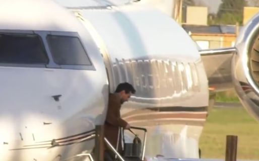 Lionel Messi llegó a Argentina