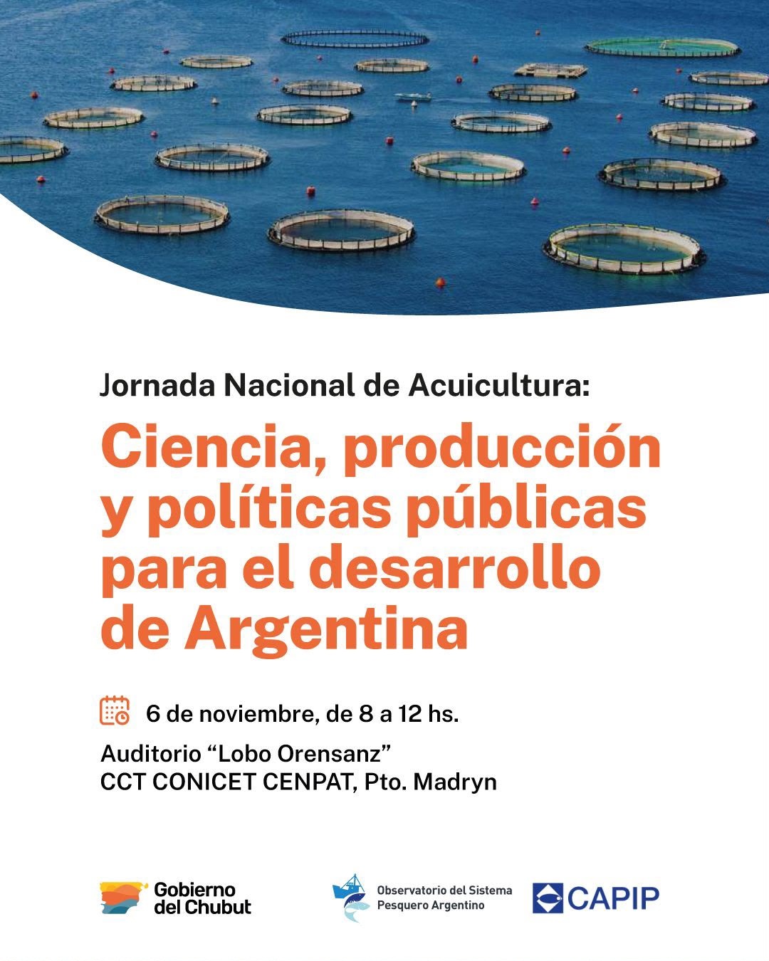 Chubut será sede de una jornada nacional para promover el desarrollo sostenible de la acuicultura