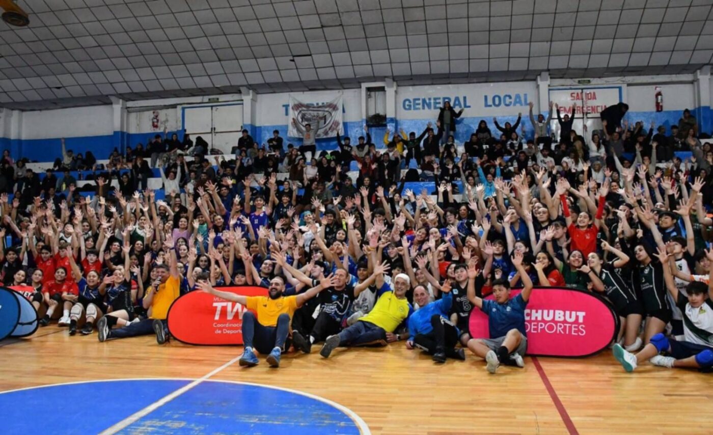 ¡Furor en Trelew! Exitoso evento de vóley con Boca y Waiwen