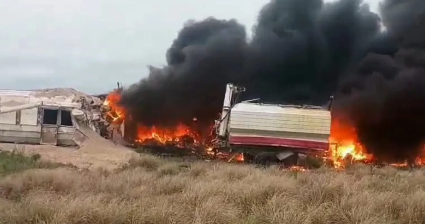 ¡Tragedia en La Pampa: mueren dos camioneros en choque frontal!
